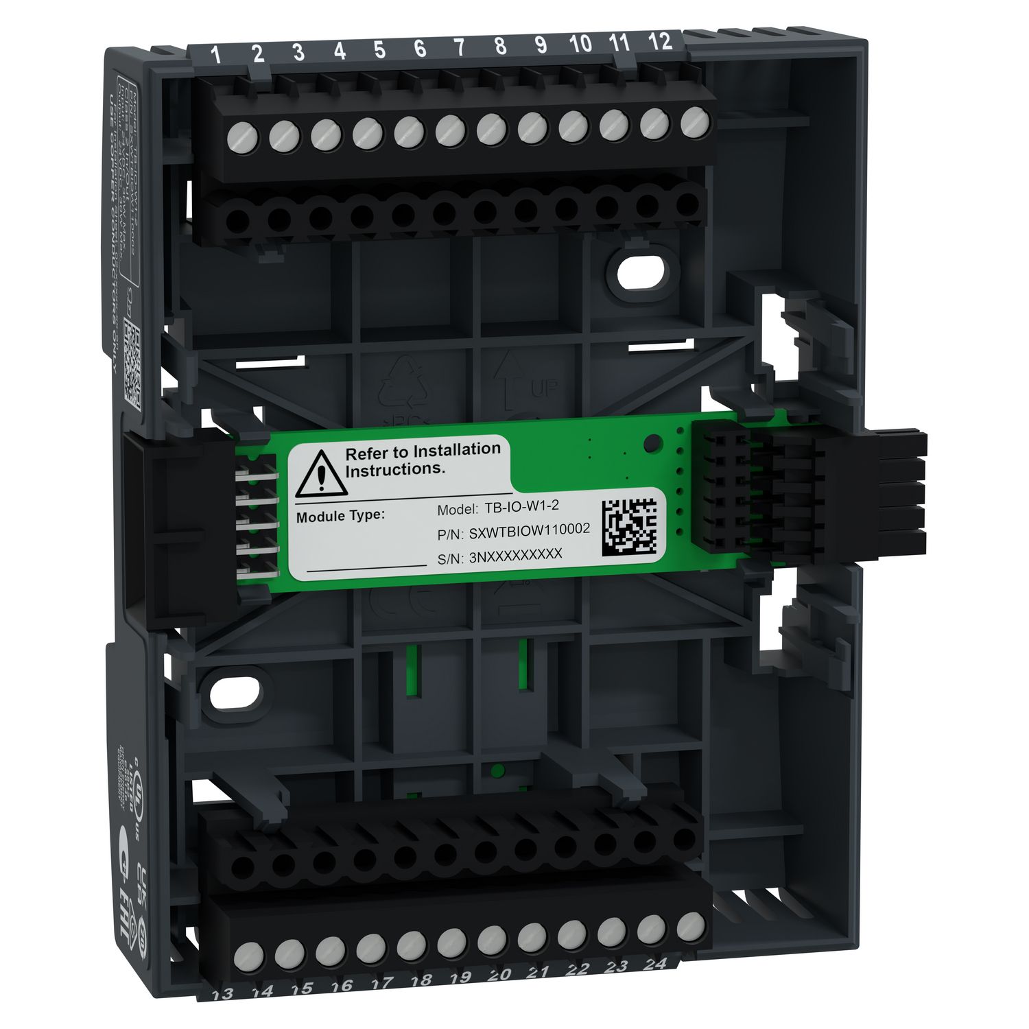 Picture of SpaceLogic Controller Terminal Base, For Central I/O Modules