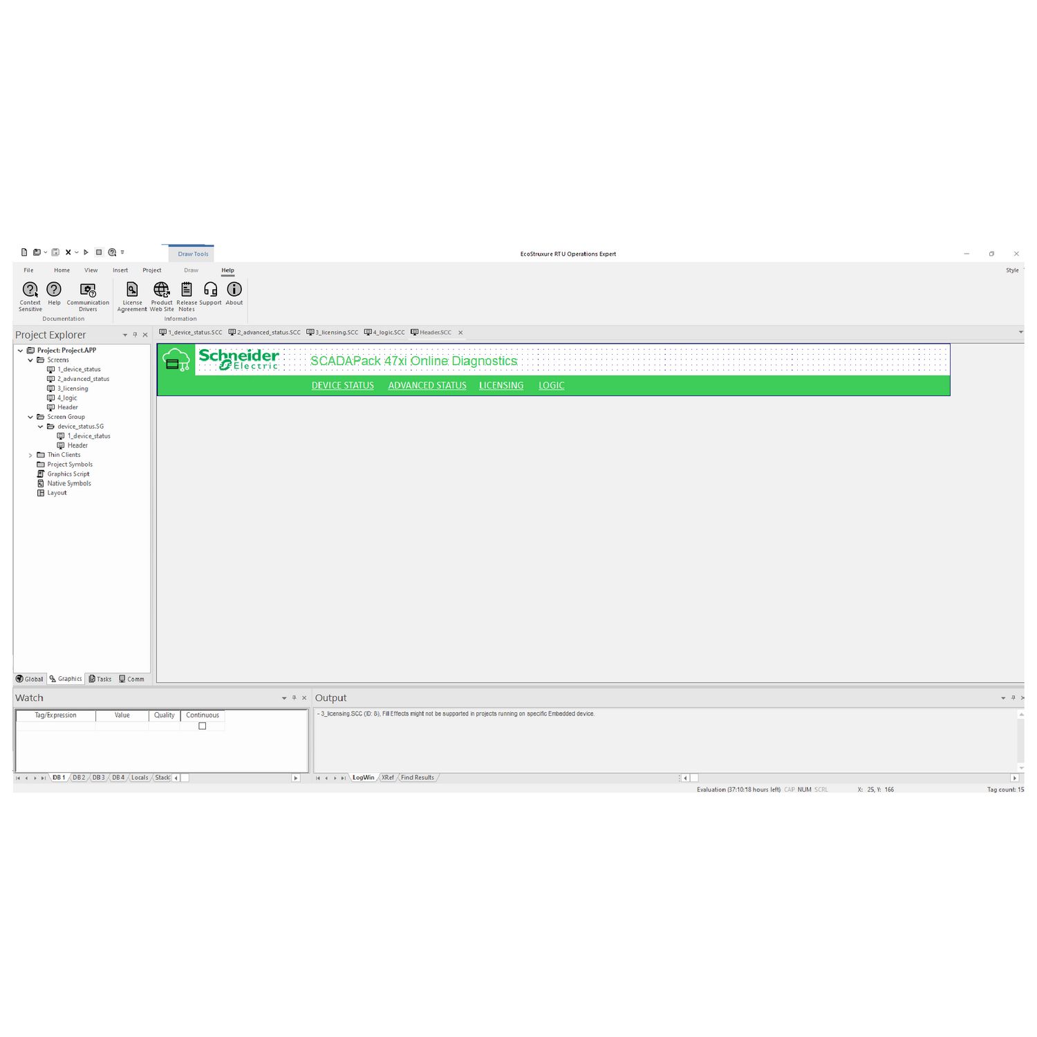 Picture of device license, EcoStruxure RTU Operations Expert, runtime, addon, permanent, 300 points