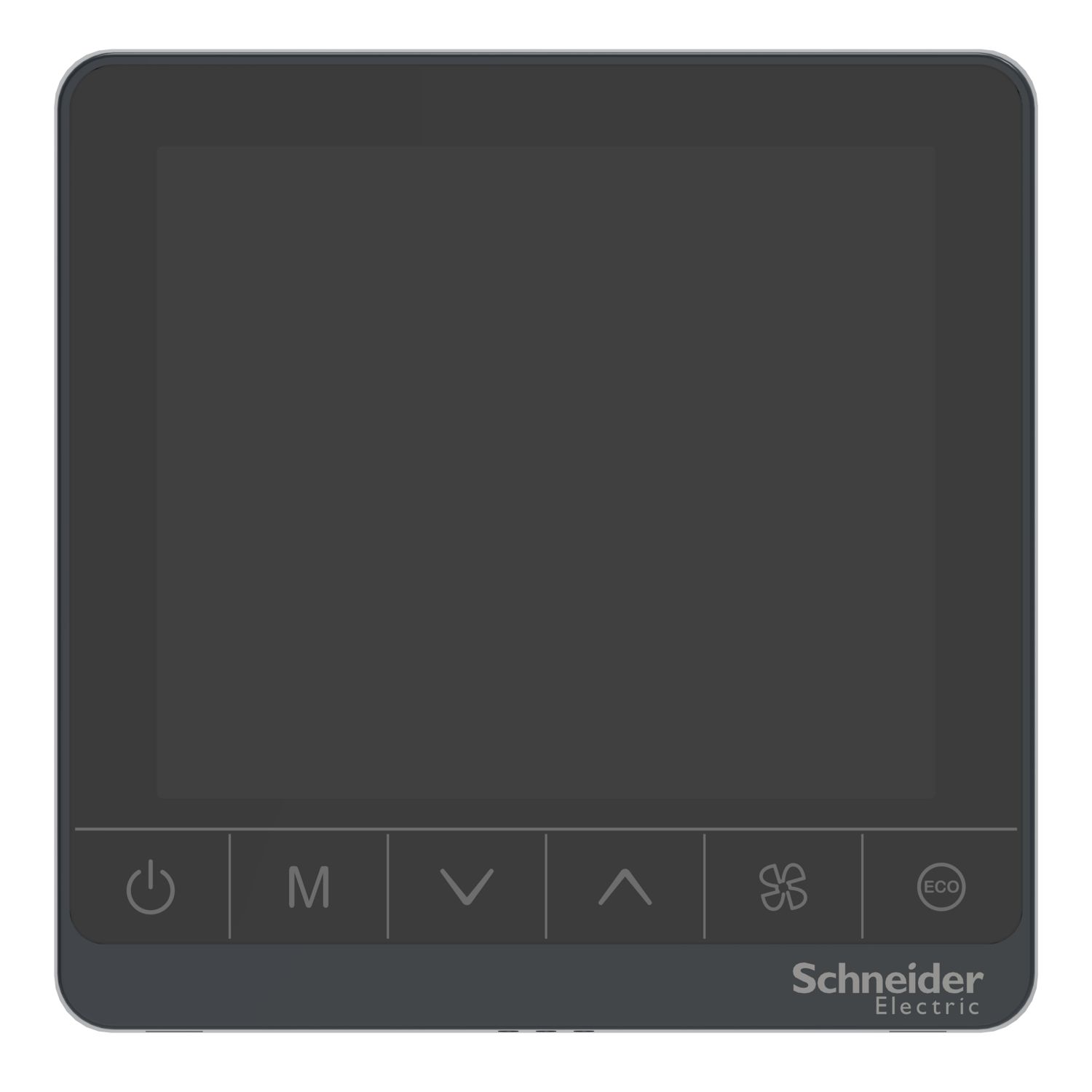 Picture of Thermostat, SpaceLogic, FCU, On/Off, Protocol, 3 Fan Auto, Deluxe, 240V, Capacitive,Bk