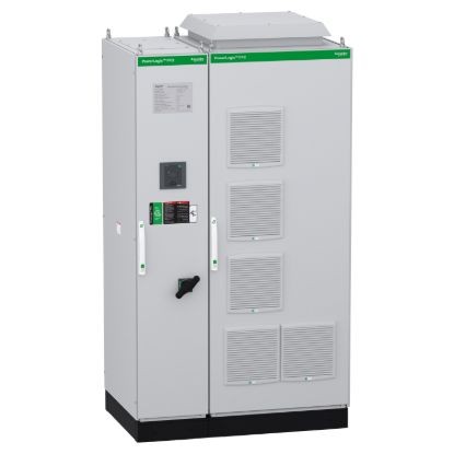 Picture of automatic PowerLogic PFC Capacitor bank, 350kVar 415V, 50Hz, 7% Detuned, top entry, with main CB and IoT Gatway