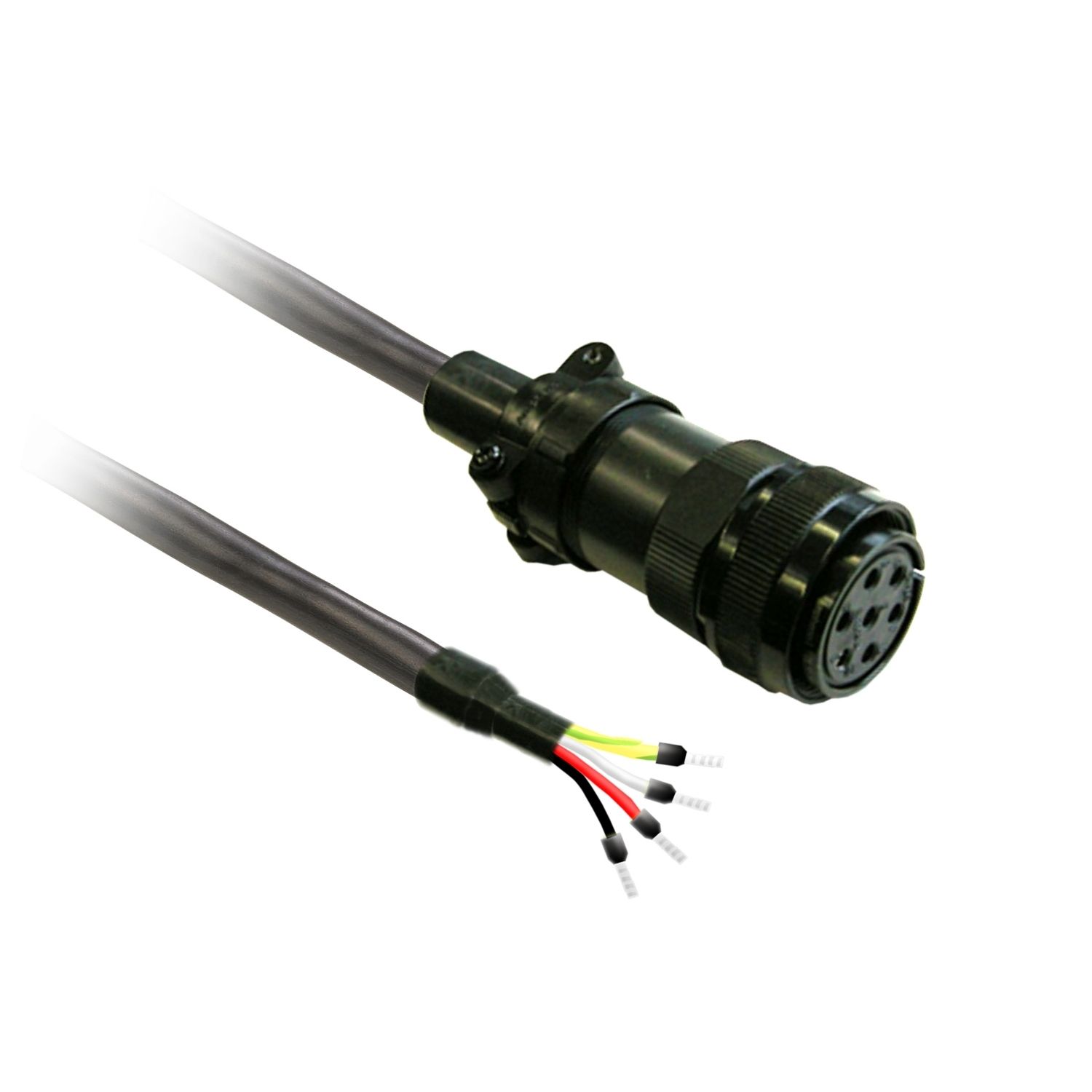 Picture of power cable 5m shielded 4x 1,3mm², BCH2 MIL connector