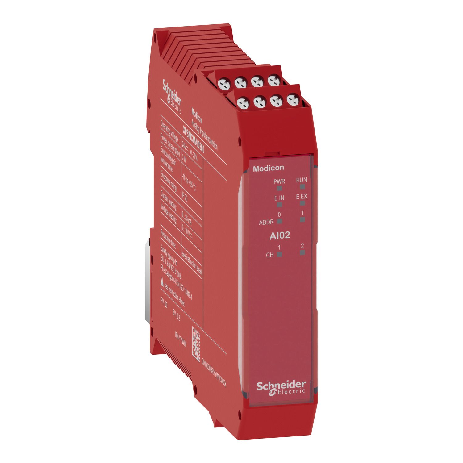 Picture of Expansion modules, Modicon MCM, 2 analog input pairs, screw