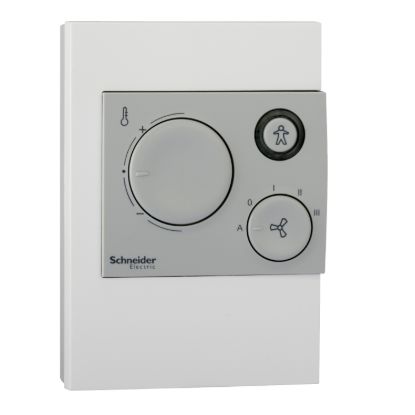 Picture of STR100 Series STR106 Model, Temperature Sensor Temperature Sensor, 1.8k Ohm Thermistor, RJ-10 Modular Jack, Mode Indicator, Fan Speed Control, Bypass