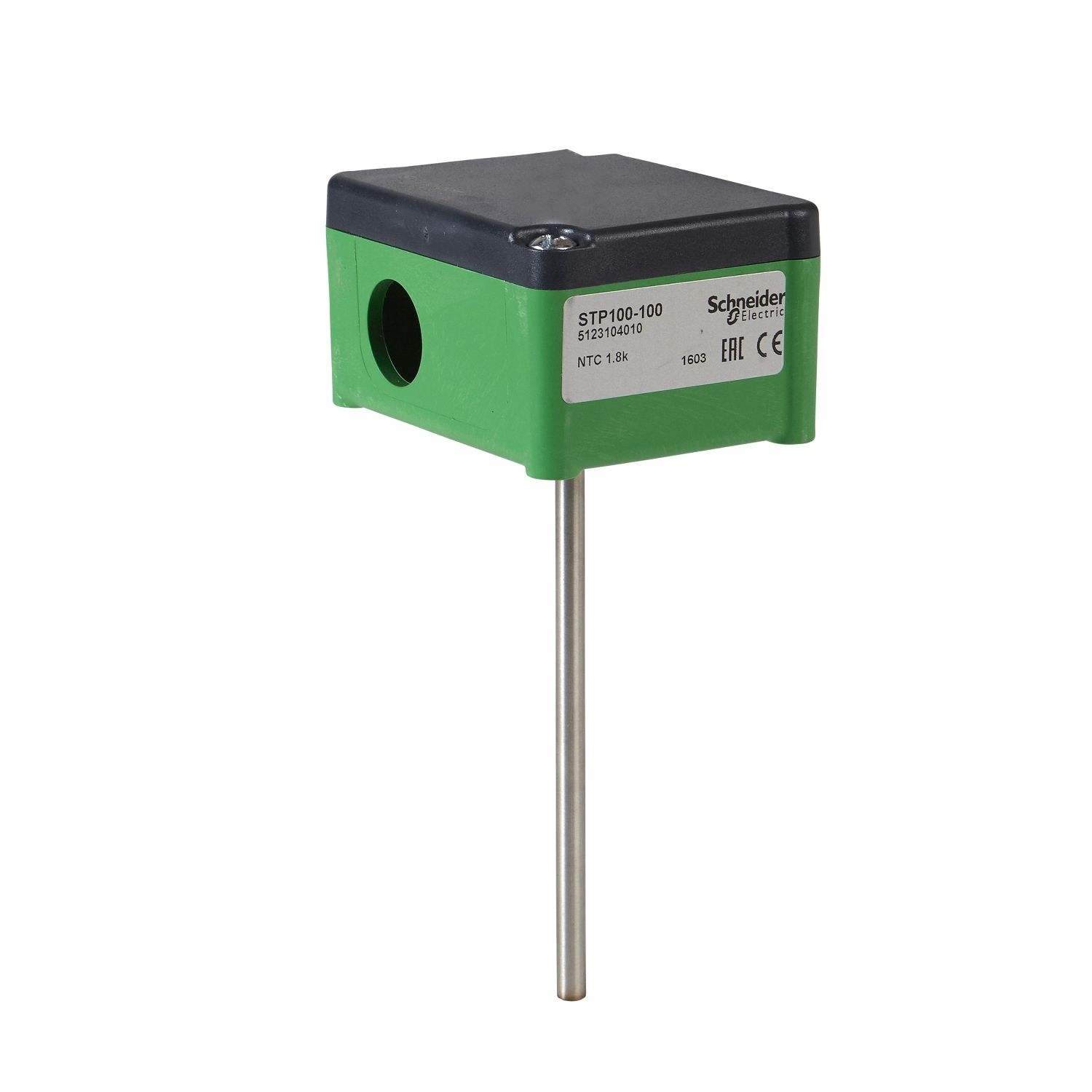Picture of STP Series immersion temperature sensor, STP300-100, pipe, 100 mm probe, 2-Wire, -50-50 Â°C, accuracy 0.4 %