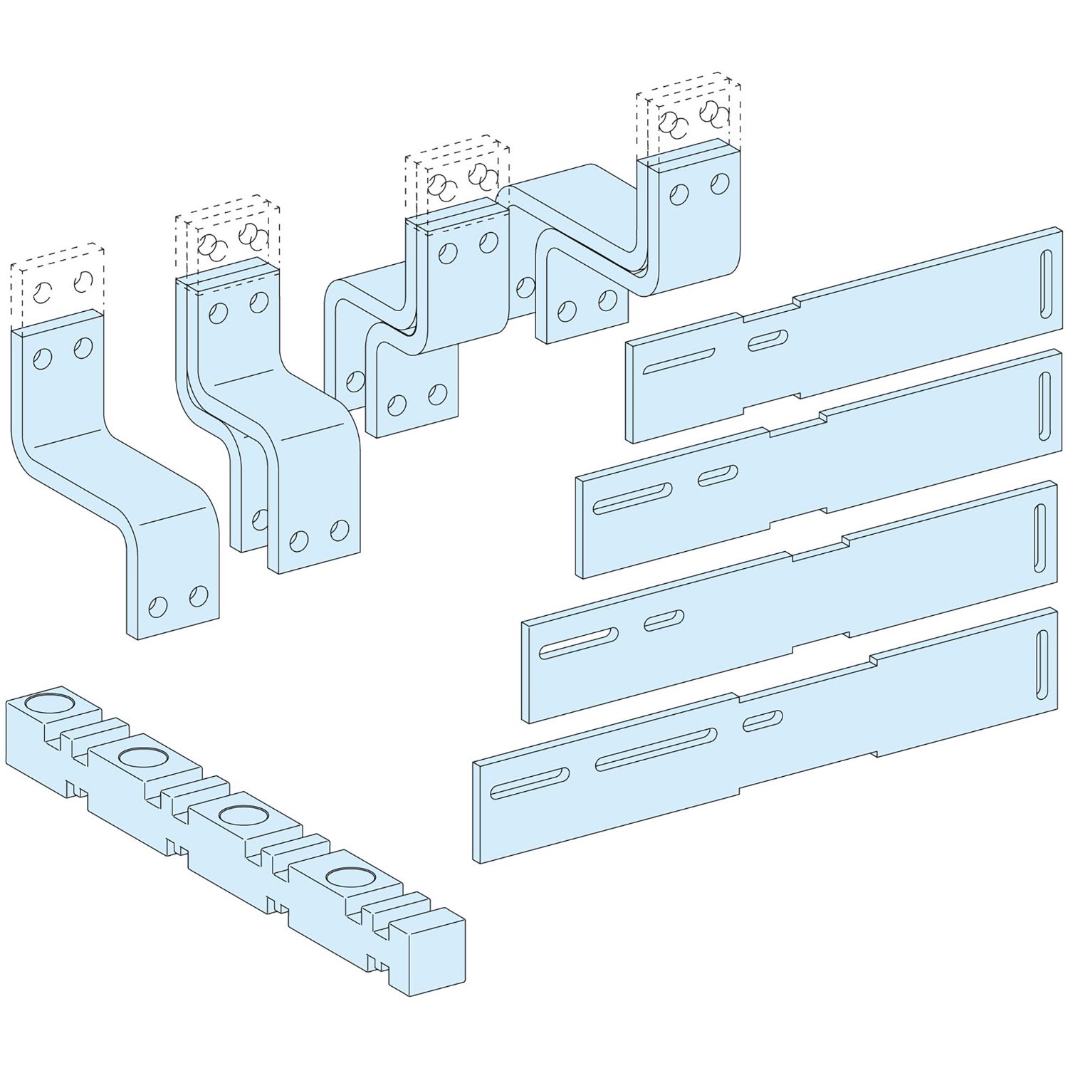 Picture of Connection for vertical fixed NS, 3P 1600A, on Linergy LGY