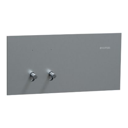 Picture of Flush Switch, Clipsal Solis T Series, Horizontal Mount, 2 Gang, 230V-240V, 10AX 1-Way/2-Way