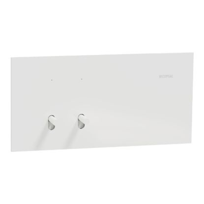 Picture of Flush Switch, Clipsal Solis T Series, Horizontal Mount, 2 Gang, 230V-240V, 10AX 1-Way/2-Way