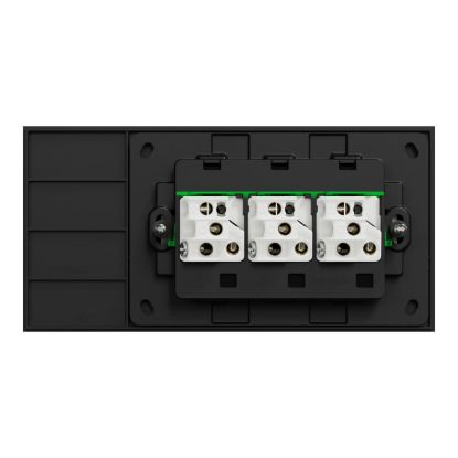 Picture of Flush Switch, Clipsal Solis, Horizontal Mount, 3 Gang, 230V-240V, 10AX 1-Way/2-Way