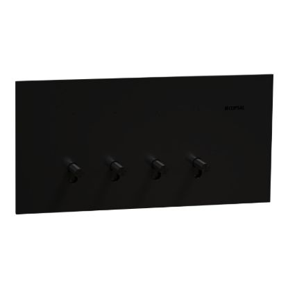 Picture of Flush Switch, Clipsal Solis T Series, Horizontal Mount, 4 Gang, 230V-240V, 10AX 1-Way/2-Way