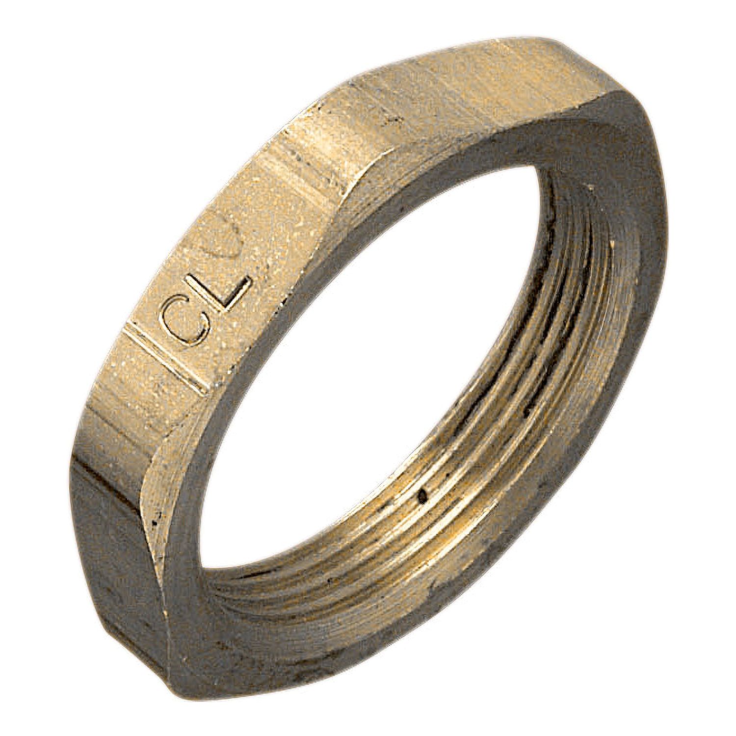 Picture of Machined Brass, Clipsal - Cable Management, Steel Couplings, 32mm Brass Locknut