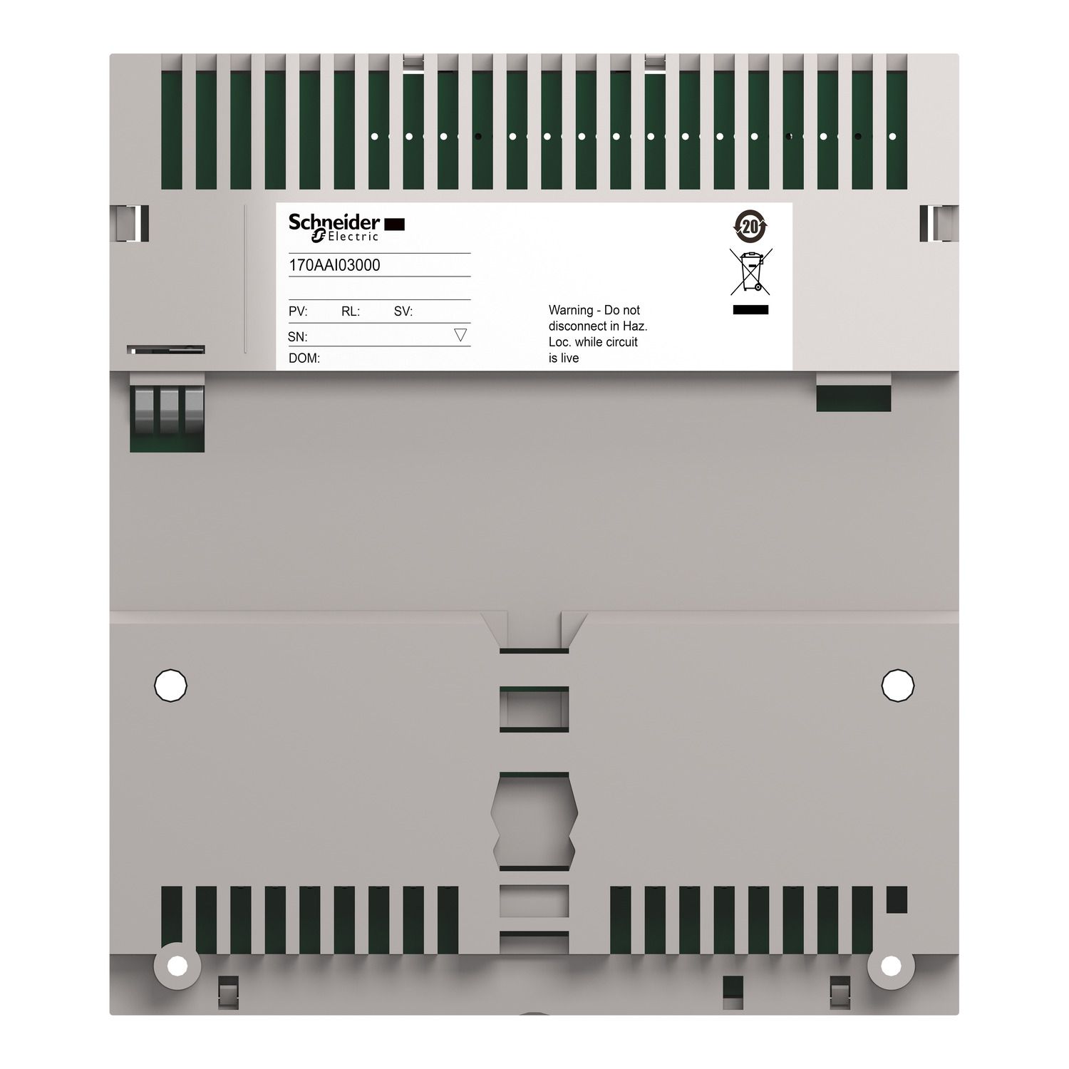 Picture of distributed analog input Modicon Momentum - 8 Input