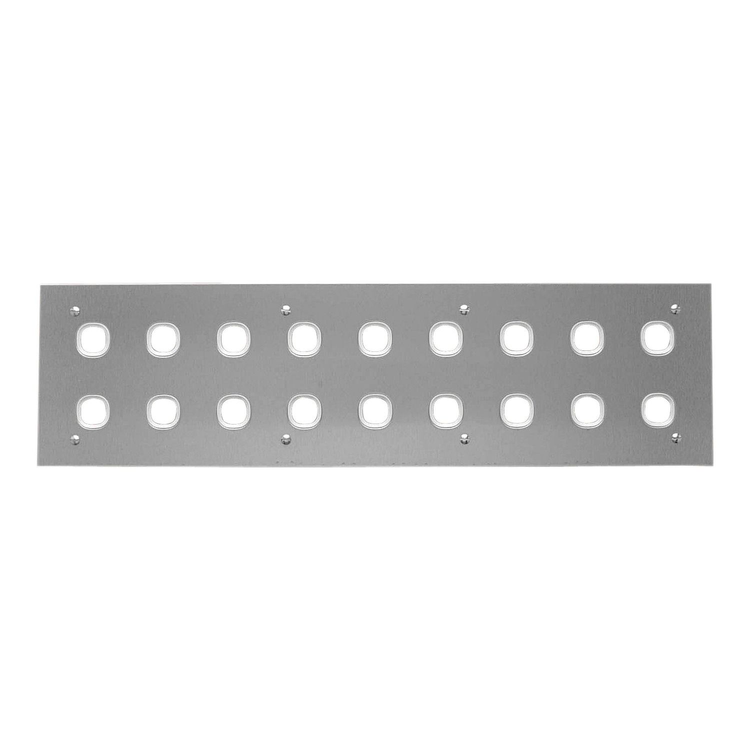 Picture of Switch Plate, Metal Plate Series, 18 Gang, 2 Rows of 9