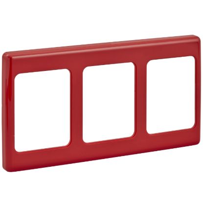 Picture of Flush Surround, 2000 Series, 3 Gang, Vertical Mount, Curved Sided, Standard Pattern