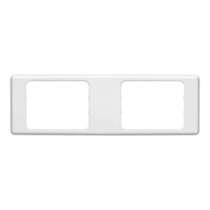 Picture of Flush Surround, 2000 Series, 2 Gang, Horizontal Mount, Curved Sided, Standard Pattern