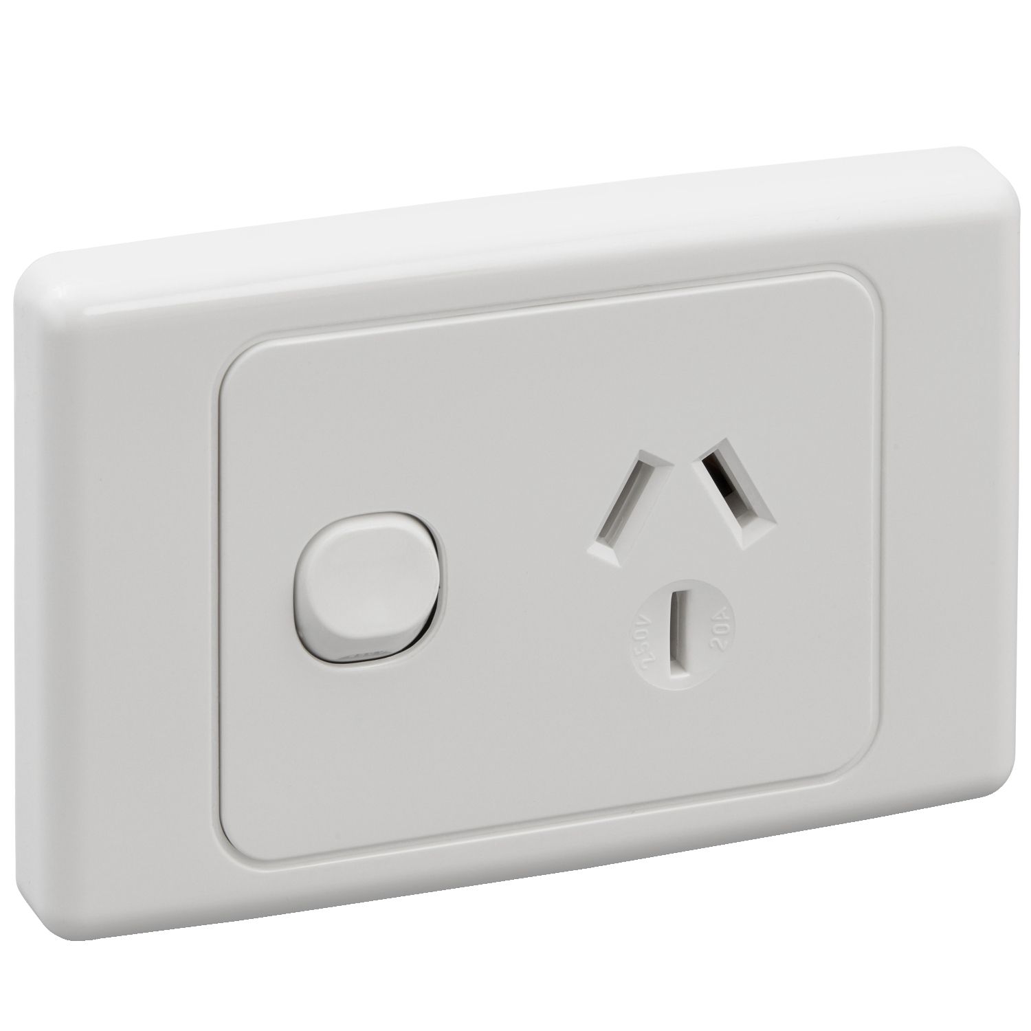 Picture of Single Switch Socket Outlet, 2000 Series, 2 Pole, 20A, 250V