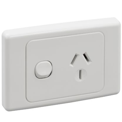 Picture of Single Switch Socket Outlet, 2000 Series, 2 Pole, 20A, 250V