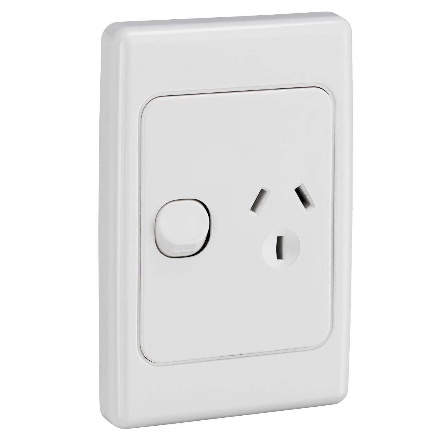 Picture of Switch Socket Outlet, 2000 Series, Single, 250V, 10A, Vertical