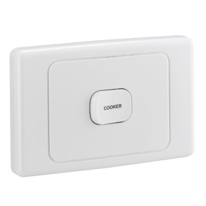 Picture of Switch Mechanism, 2000 Series, 250V 32A Double Pole Horizontal Marked COOKER