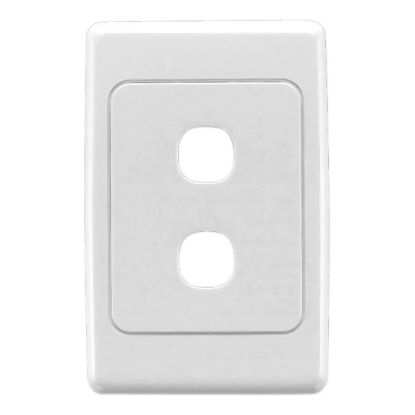 Picture of Flush Surround and Grid Plate, 2000 Series, 2 Gang, Vertical/Horizontal Mount