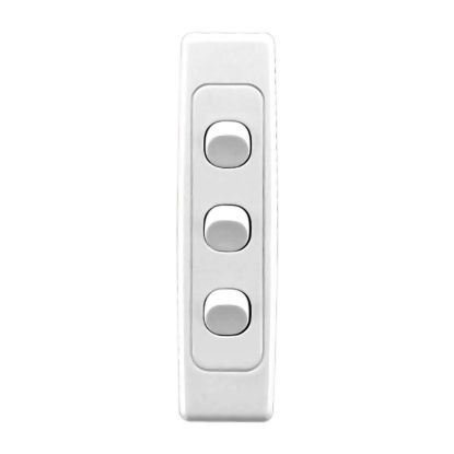 Picture of Flush Switches, 2000 Series, Architrave Size, Switch 3 Gang, 250V, 10A