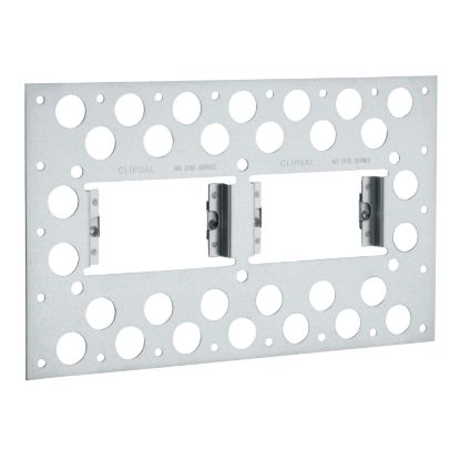 Picture of Metal Plaster Bracket, 2000 Series, Horizontal 2 Gang, Recess Mount