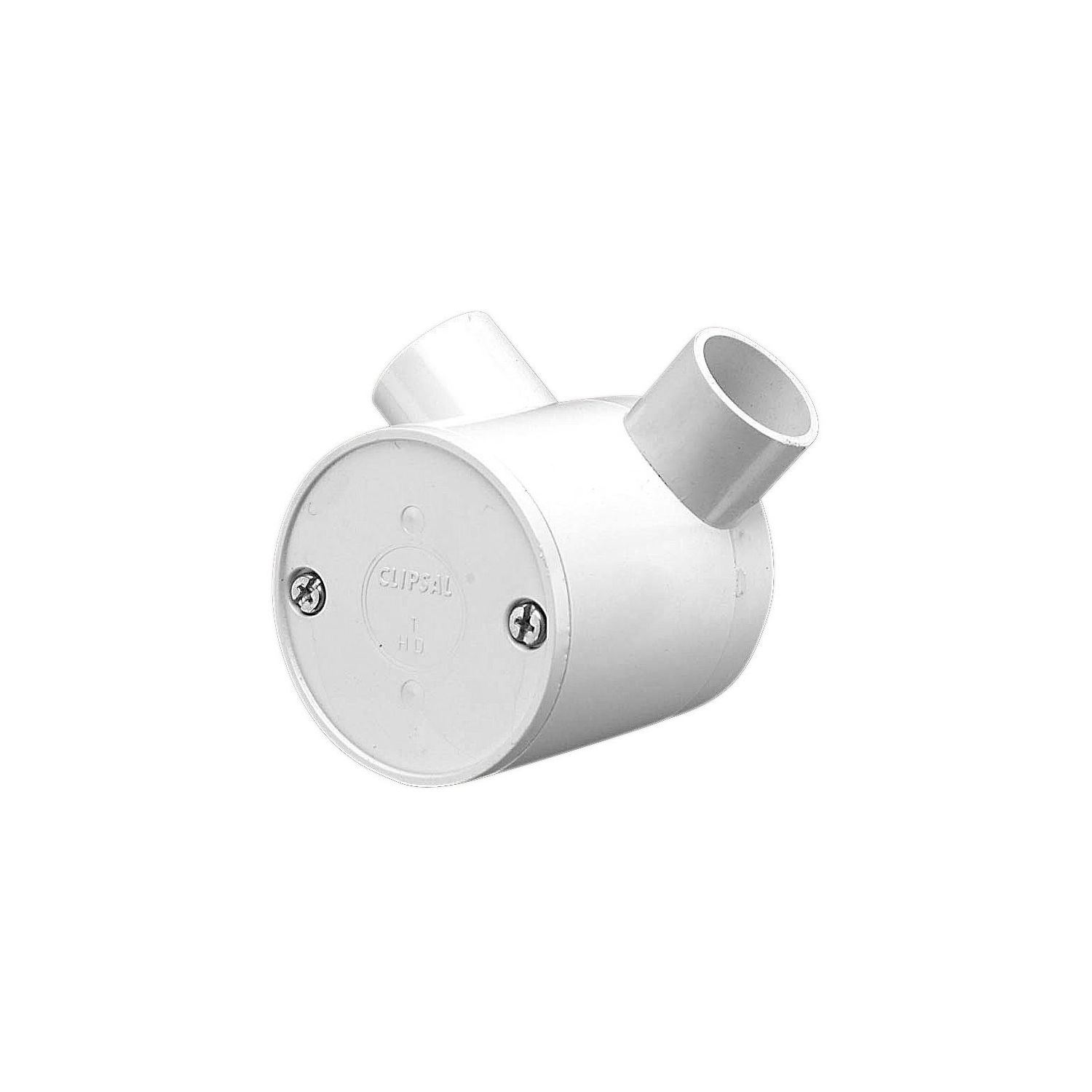 Picture of Junction Box, Clipsal - Cable Management, Standard Deep, 20mm I.D, 2 Way Angle Entry