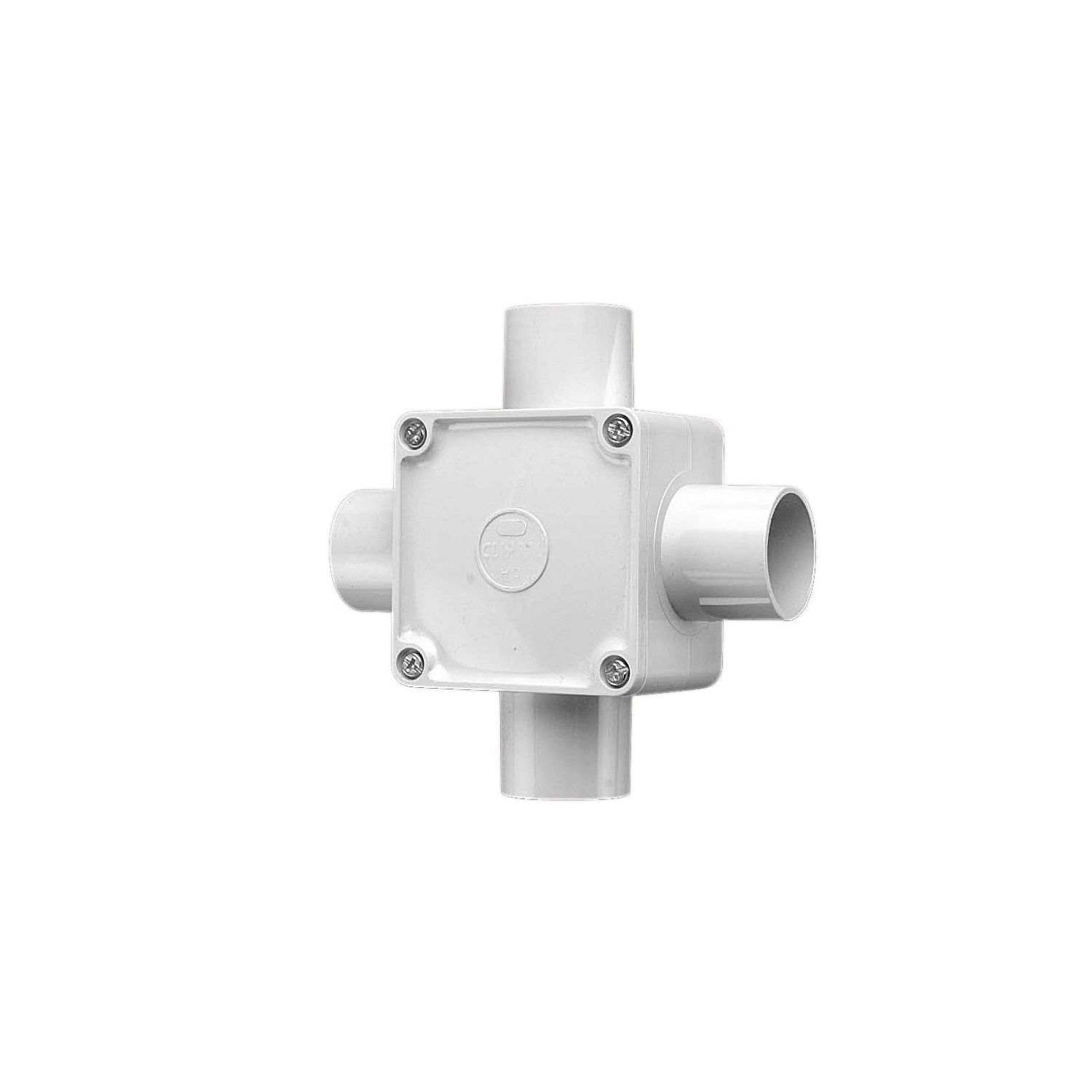 Picture of Junction Box, Clipsal - Cable Management, Square, PVC32mm Entries, 4 Way