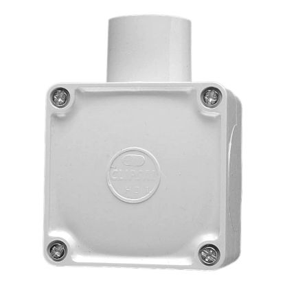 Picture of Junction Box, Clipsal - Cable Management, Square, PVC40mm Entries, 1 Way