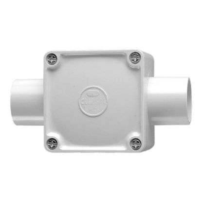 Picture of Junction Box, Clipsal - Cable Management, 40mm I.D, 2 Way Through Entry