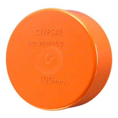 Picture of Conduit Cap, Clipsal - Cable Management, PVC, 100mm - Suits 100mm pressure pipe