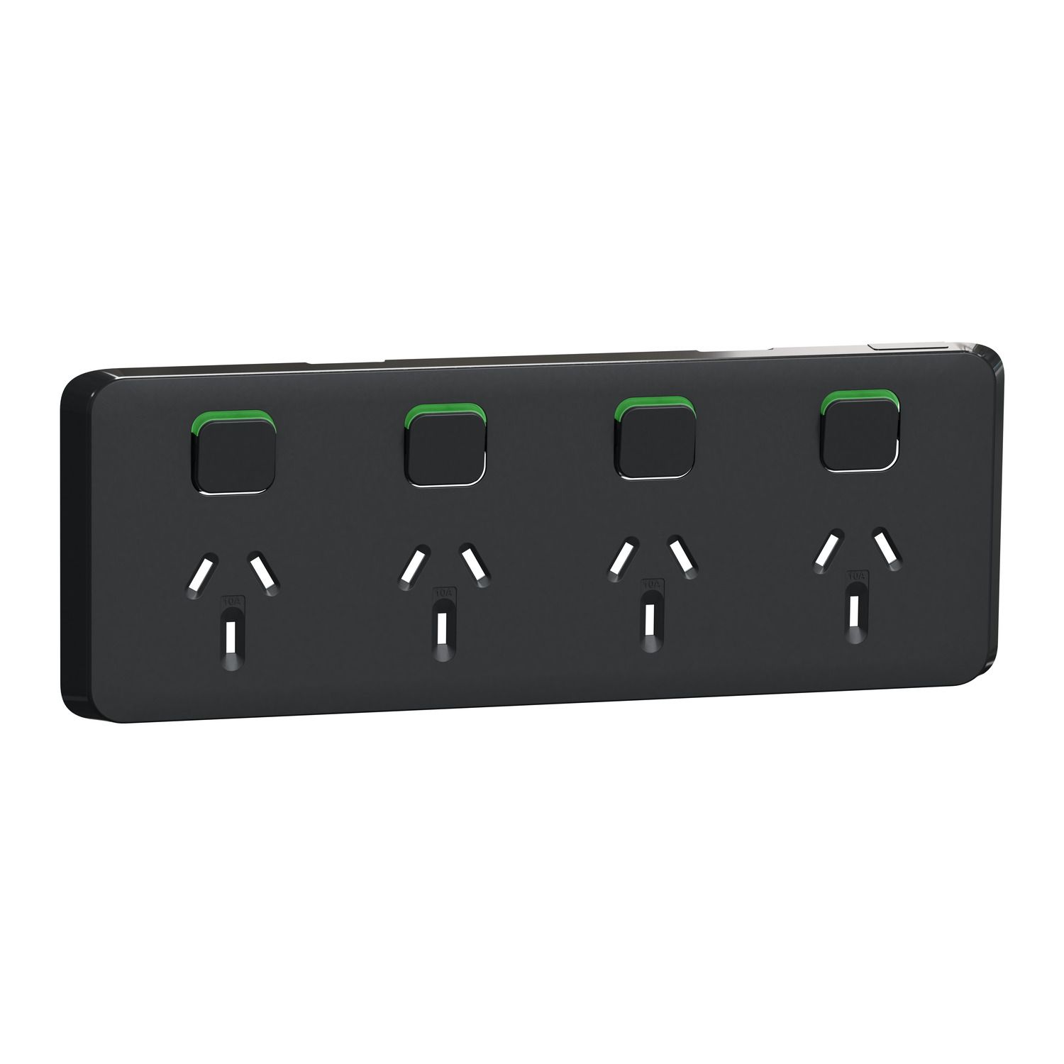 Picture of Skin Socket Switch, Clipsal Iconic, Horizontal Quad, 10A 250V