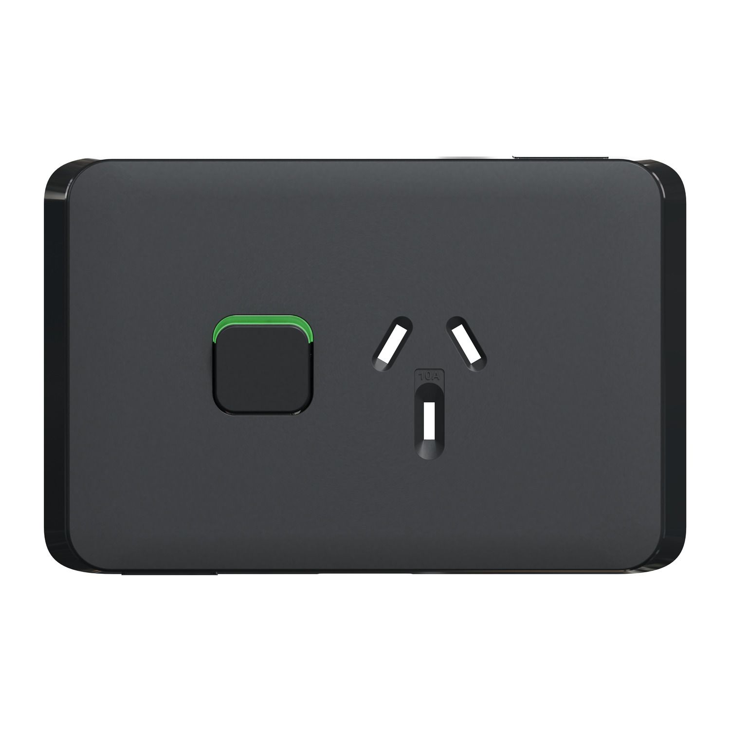 Picture of Single Power Point Skin, Clipsal Iconic, Horizontal Mount, 250V, 10A, Clip-On