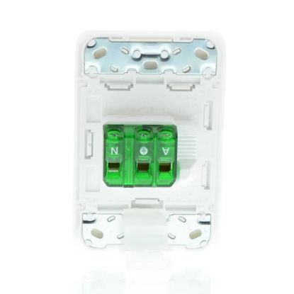 Picture of Single Switch Power Point, Clipsal Iconic, Vertical Mount, 250V, 10A