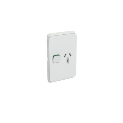 Picture of Single Power Point Skin, Clipsal Iconic, Vertical Mount, 250V, 10A, Clip-On