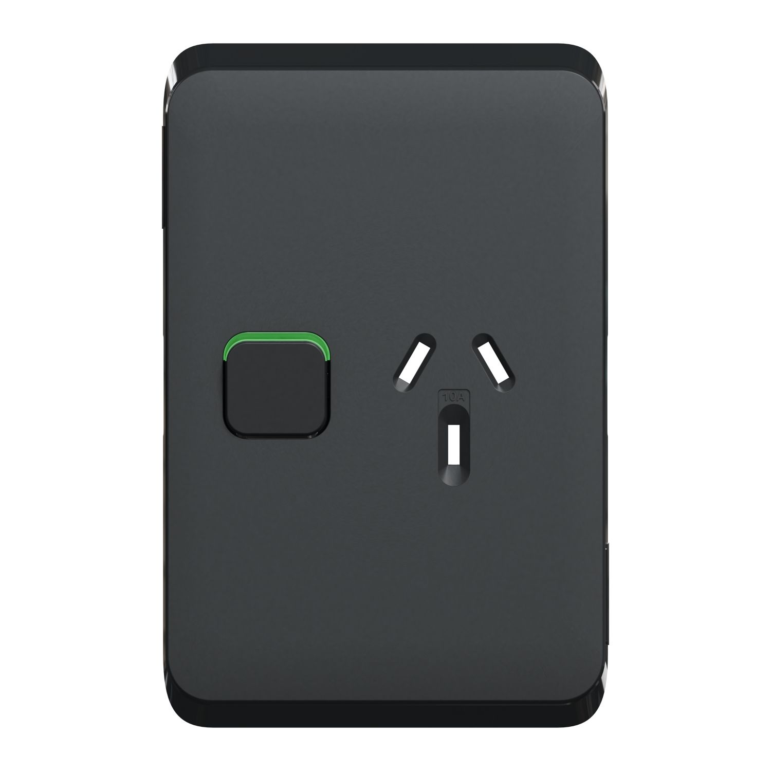 Picture of Single Power Point Skin, Clipsal Iconic, Vertical Mount, 250V, 10A, Clip-On