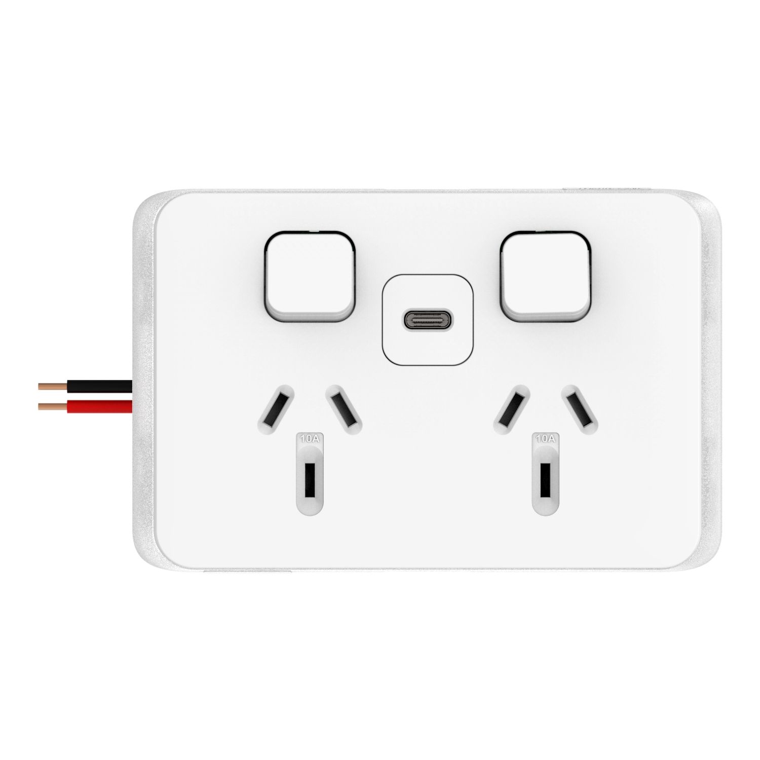 Picture of Twin Socket, Clipsal Iconic, USB Type C, Fast charger