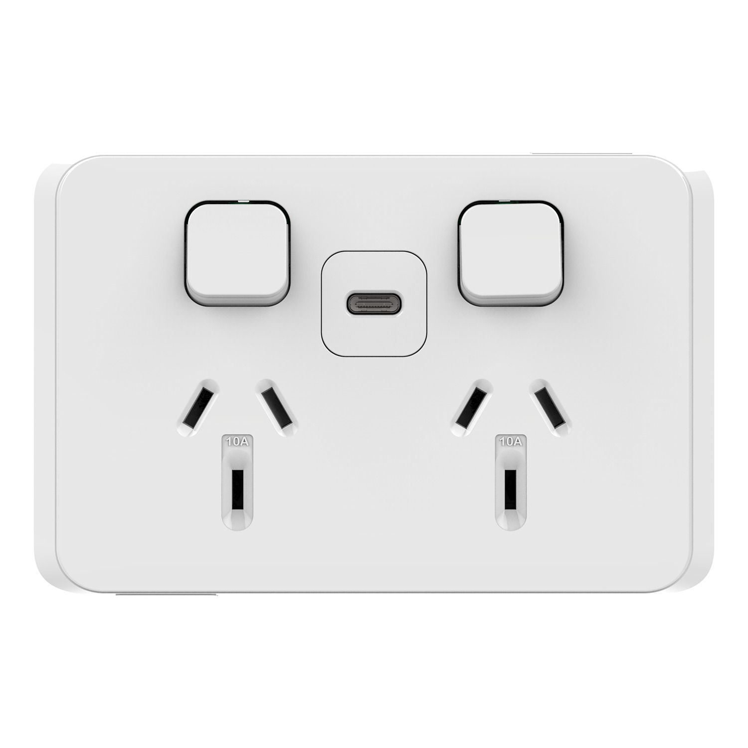 Picture of Twin Socket, Clipsal Iconic, USB Type C, Fast charger