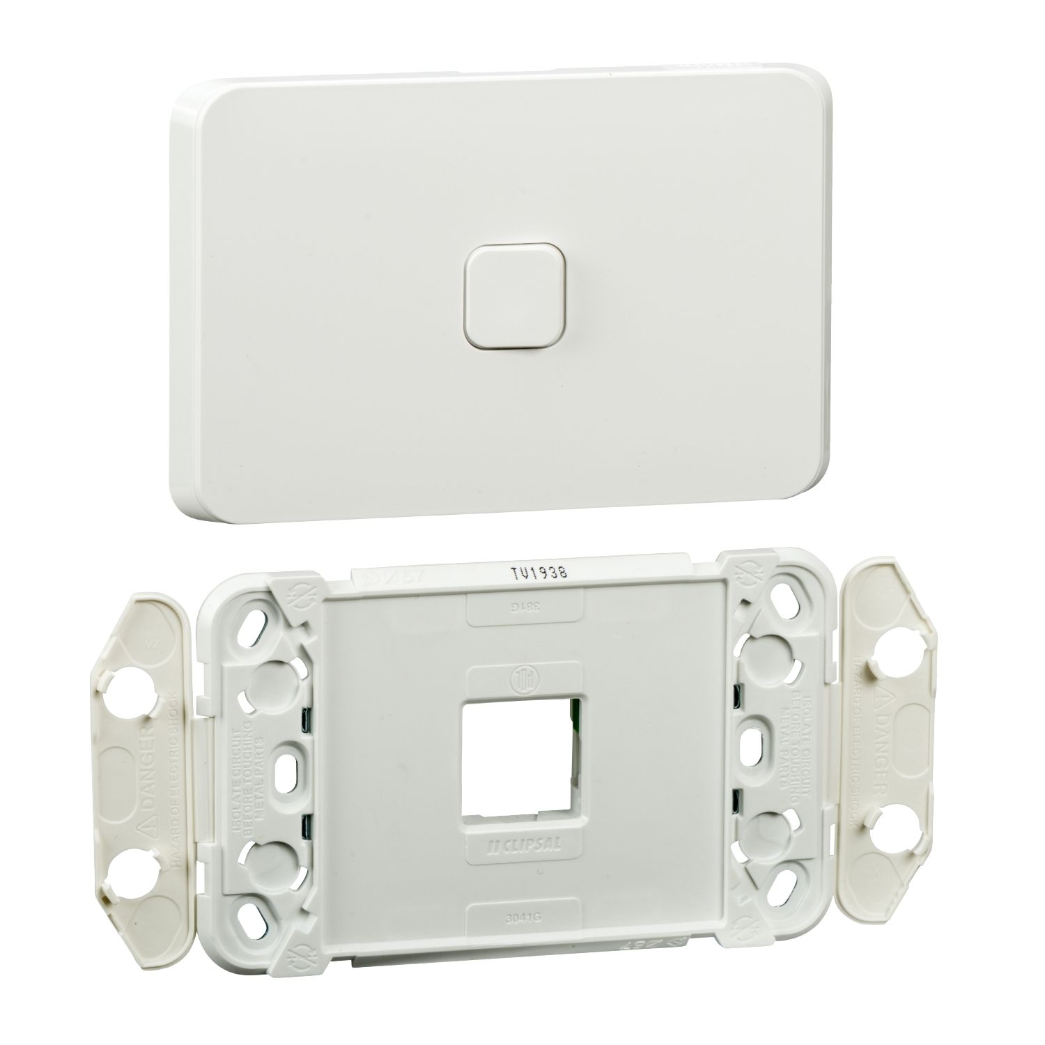 Picture of Grid and Skin Switch, Clipsal Iconic, Vertical/Horizontal, 1 Gang, Bulk Pack 50