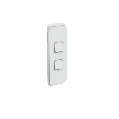Picture of Switch Plate Skin, Clipsal Iconic, 2 Gang, Vertical Mount, Clip-On