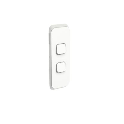 Picture of Switch Plate Skin, Clipsal Iconic, 2 Gang, Vertical Mount, Clip-On