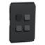 Picture of Switch Plate Skin, Clipsal Iconic, 4 Gang, Horizontal/Vertical Mount