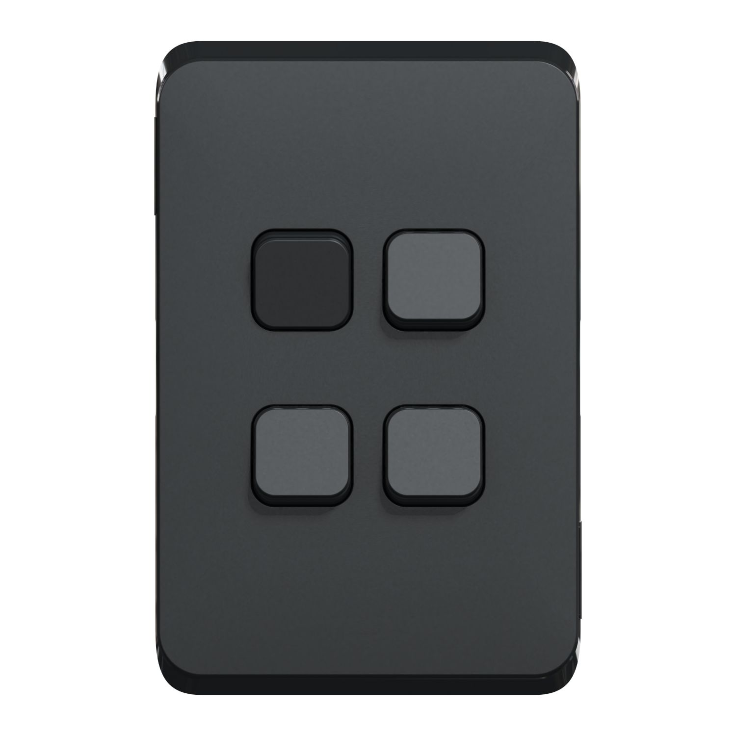 Picture of Switch Plate Skin, Clipsal Iconic, 4 Gang, Horizontal/Vertical Mount