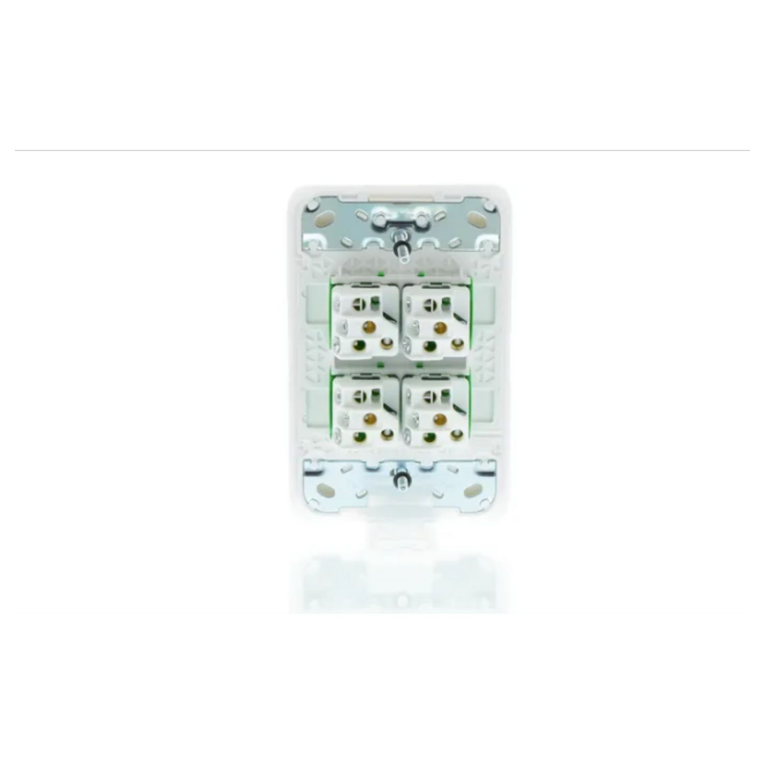 Picture of Flush Switch, Clipsal Iconic, 4 Gang, Vertical Mount, 1-Way/2-Way, 230/240V 10AX