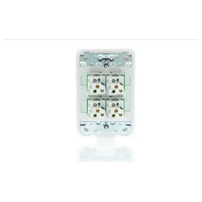 Picture of Flush Switch, Clipsal Iconic, 4 Gang, Vertical Mount, 1-Way/2-Way, 230/240V 10AX