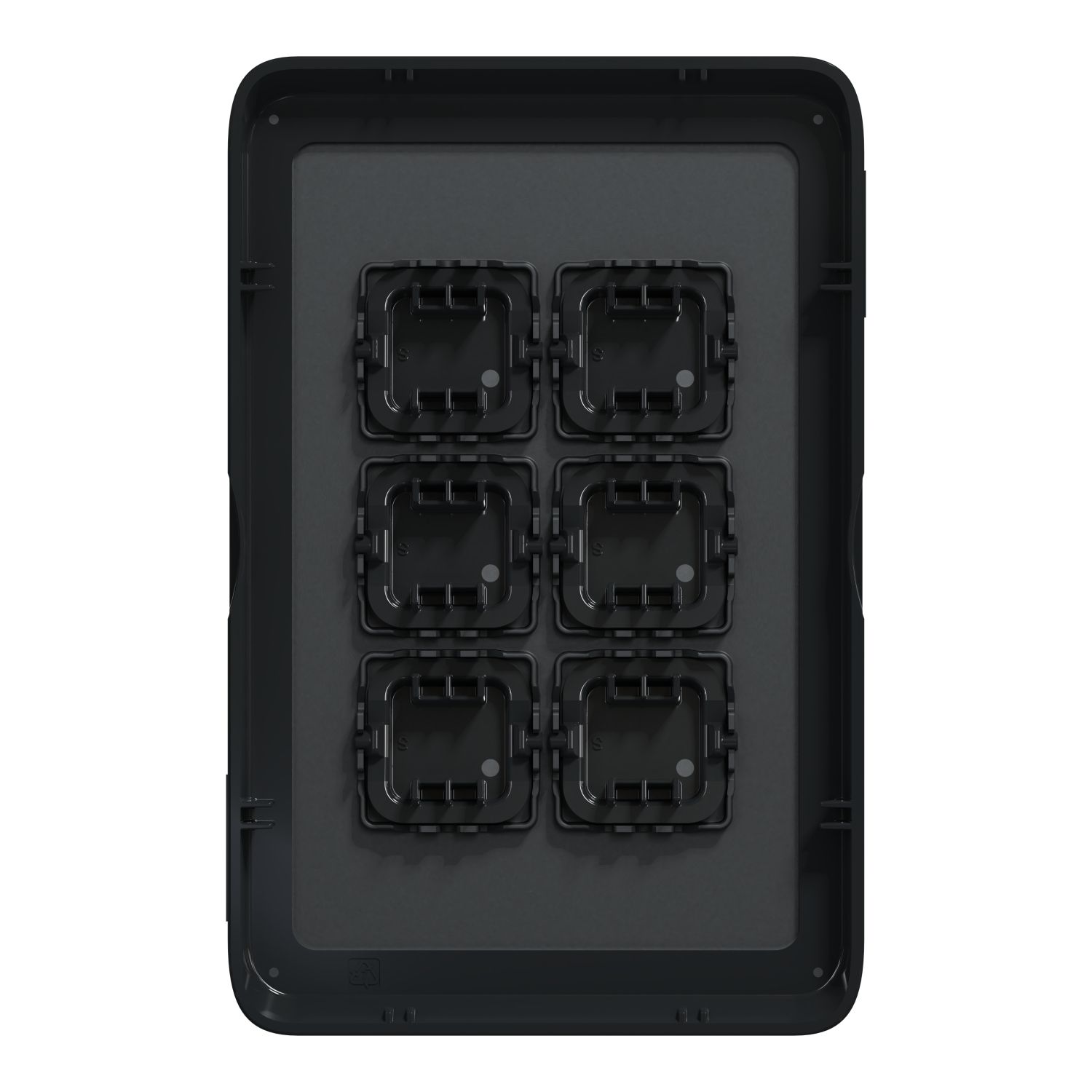 Picture of Switch Plate Skin, Clipsal Iconic, 6 Gang, Horizontal/Vertical Mount