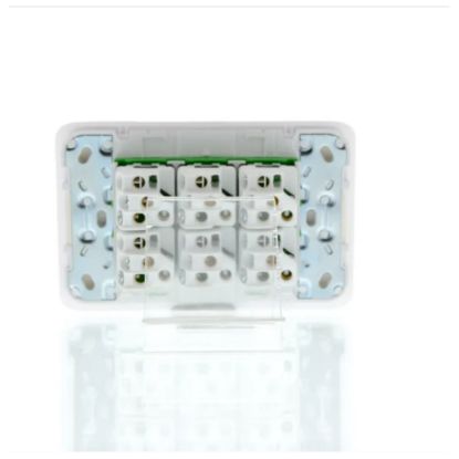 Picture of Flush Switch, Clipsal Iconic, Horizontal Mount, 6 Gang, 1-Way/2-Way, 230/240V 10AX