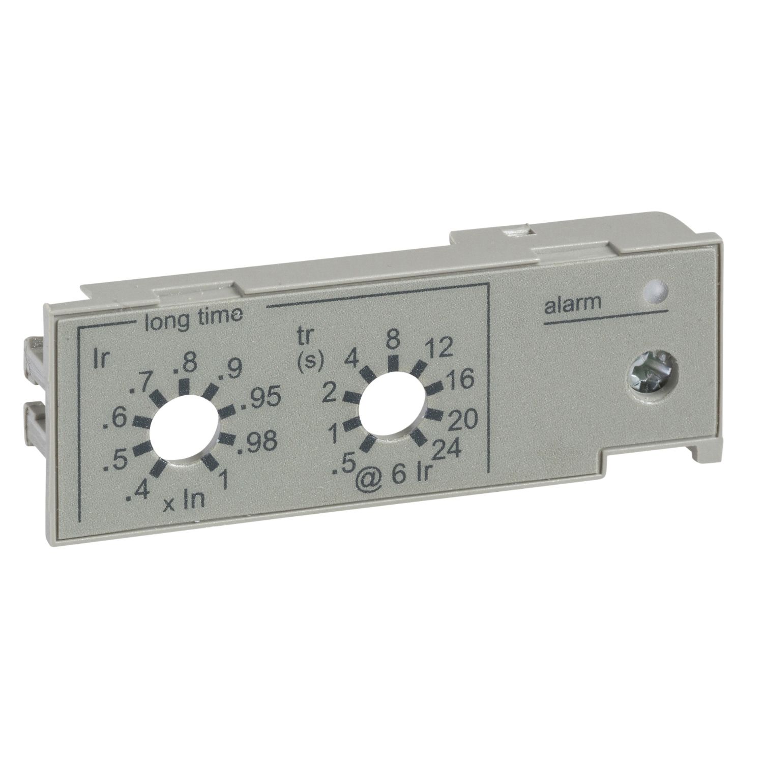 Picture of IEC long time rating plug, MicroLogic control units, standard setting Ir (0.4 to 1 x In), spare part