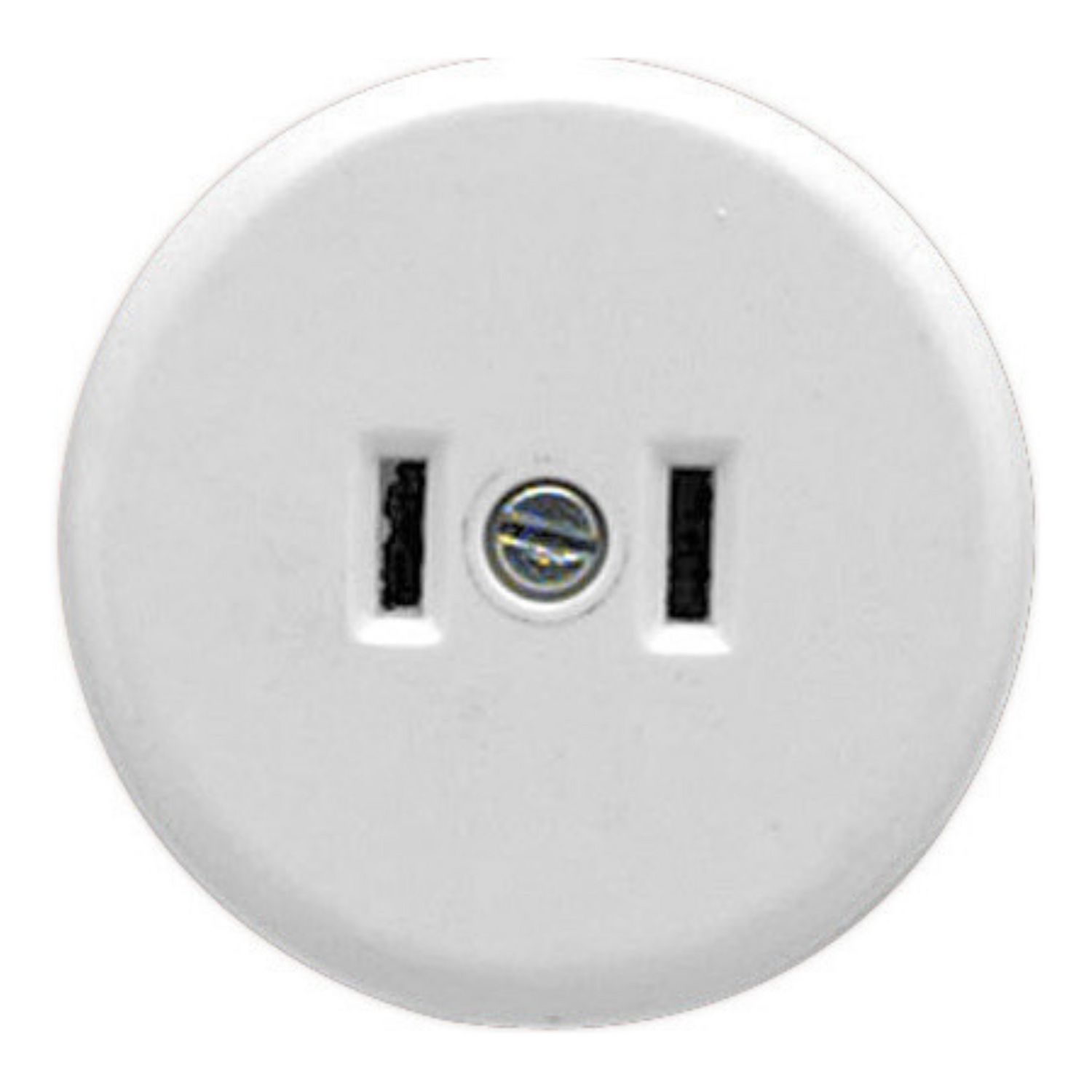 Picture of Single Socket Outlet, Standard Series, 125VAC, 10A, 2 PIN ParAllel, Surface Mount