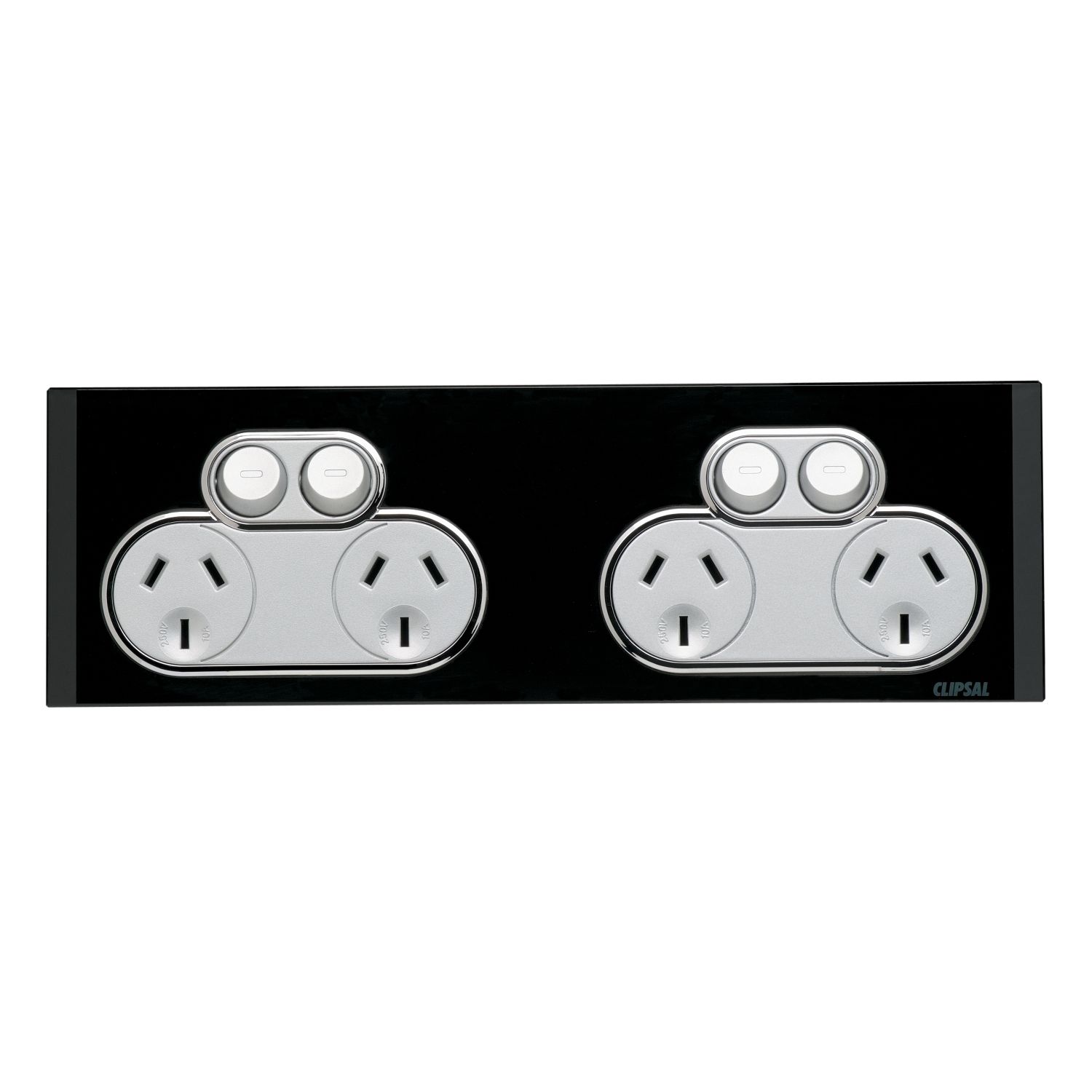 Picture of SOCKET SWT QUAD 10A250V SATURN