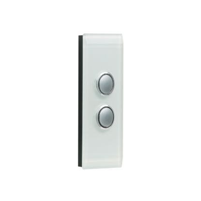 Picture of Grid and Plate Assembly Architrave, Saturn Series, 2 Gang, 250V, 16AX/20A